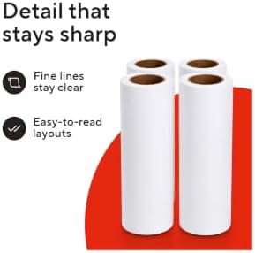 Staples Wide Format CAD Bond Paper, 36 Inch x 150 Ft, 4/Carton - Image 4