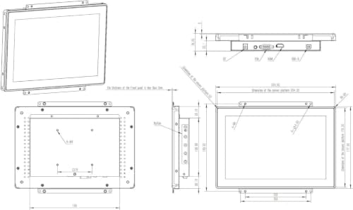 10.1 Inch Industrial Touch Monitor - 10-Point Multi-Touch 1280x800 IP65 Waterproof LCD Display - with HDMI VGA Ports and VESA Panel Mount for Kiosk Automation POS Vending Systems - Image 3