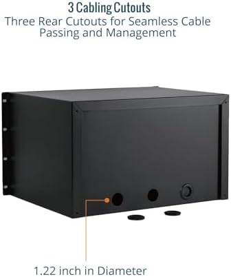 Tecmojo 6U Rack Drawer,Rack Mount Drawer for 19in Network Equipment/Server/AV Rack or Cabinet Enclosure,Sliding and Lockable Server Rack Drawer - Load-Bearing 44lb (20kg),with Cable Management Holes - Image 5
