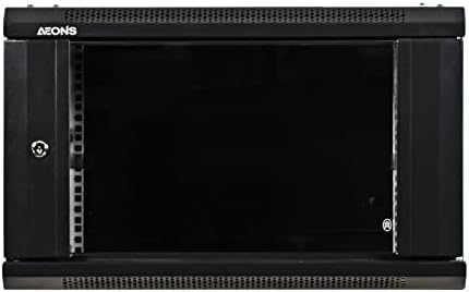 AEONS 6U Wall Mount Network Server Cabinet, 24" Depth, 132 lbs Capacity - Image 2