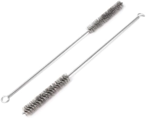 12 Inch Pipe Cleaning Brush Set with Stainless Steel Bristles, Steel Wire Tube Brush Kit for Auto Parts Polishing, Machining, Bottles, Tubes, Etc.（13mm-2pcs） by WMXXBRU