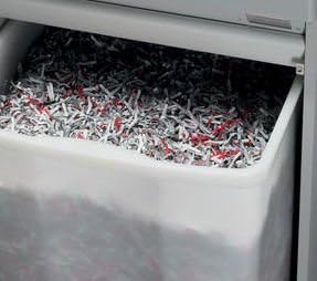 DESTROYIT 3104 STRIP CUT SHREDDER WITH A WIDE, 12 INCH FEED OPENING, HEFTY 32 GALLON SHRED VOLUME AND A STURDY, SINGLE PHASE MOTOR RATED FOR CONTINUOUS OPERATION (P-2 SECURITY) - Image 5