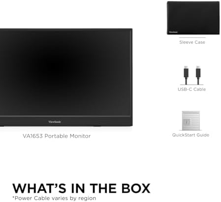 ViewSonic VA1653 16 Inch 1080p Portable Monitor, FHD IPS External Screen - Image 7