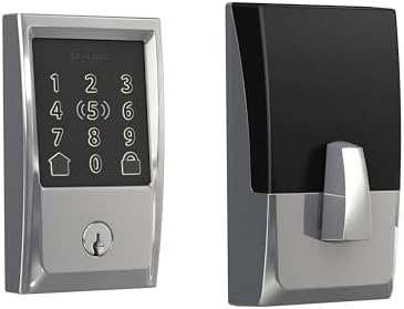 Schlage Encode Plus Smart WiFi Deadbolt Lock, Tap to Unlock, Bright Chrome by Unknown