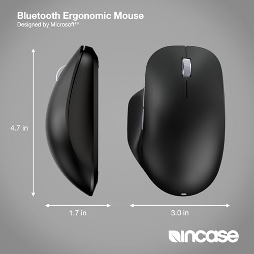 Incase Bluetooth Ergonomic Mouse Designed by Microsoft, Black - Image 4