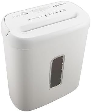 Amazon Basics 8-Sheet Cross Cut Paper and Credit Card Shredder for Security, Heavy Duty, White by AmazonBasics