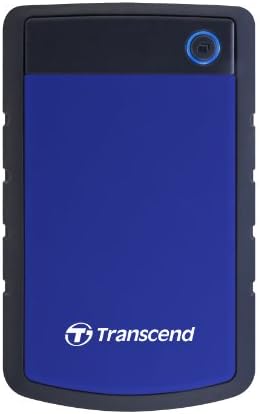 Transcend 4TB StoreJet 25H3 Rugged Portable HDD, One Touch Backup - Image 2