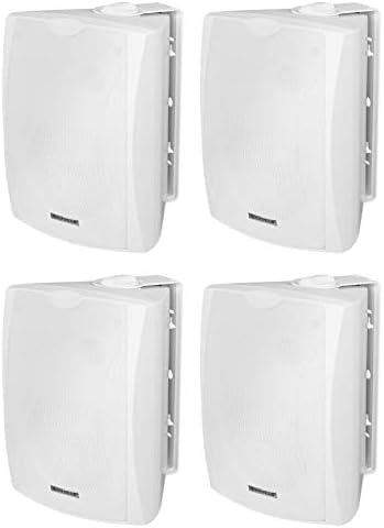 Rockville WET-6W White 6.5" 70V Indoor/Outdoor Wall Speaker, 4-Pack by Rockville