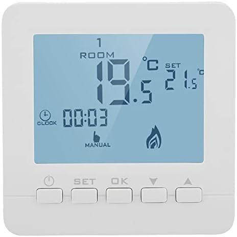 Smart Digital Thermostat with LCD Display Programmable Temperature Control for Efficient Home Climate Management by Unknown
