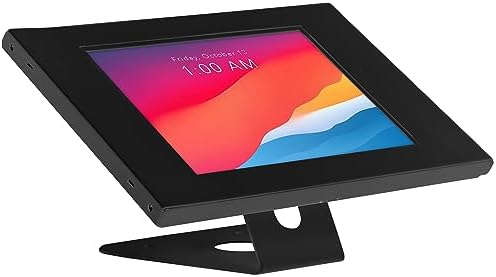 Mount-It! iPad Kiosk Stand, Anti-Theft Countertop & Wall Mount, Black by Mount-It