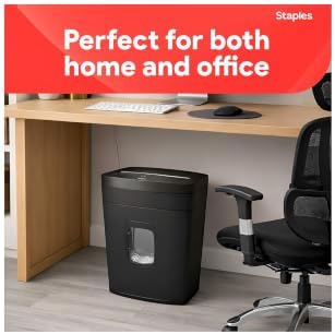 Staples 12-Sheet Micro-Cut Paper Shredder, High-Security, Anti-Jam, Black - Image 7
