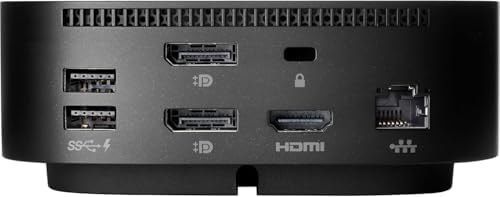 HP Docking Station for Laptop Dual Monitor and Charging Bundle - HP USB-C G5 Essential Dock 72C71AA#ABA with 120W Adapter, HDMI, DisplayPort, USB-C Cables & Microfiber Cleaning Cloth - Image 3