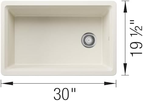 BLANCO Inteos SILGRANIT 30" Single Bowl Workstation Kitchen Sink Soft White - Image 4