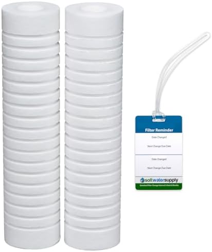 NorthStar NS205 Sediment, Sand, DIrt, Rust Filter - Set of (2) FIlters - Part 7558323 - Includes FIlter Change Reminder Tag by Soft+Water+Supply