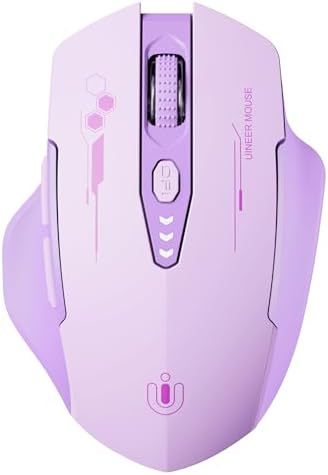 Uineer Bluetooth Mouse, Tri-Mode Wireless, Rechargeable, 3-Device Switch by UINEER