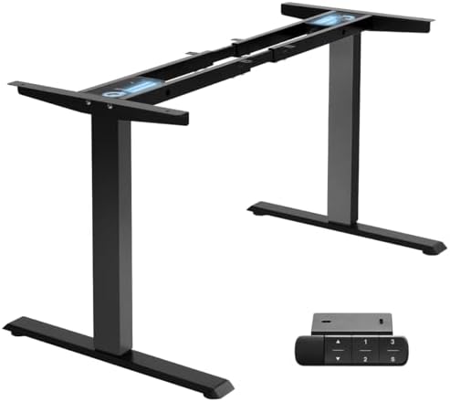 TOPSKY Dual Motor Standing Desk Frame, 225 lbs Capacity, Black by TOPSKY