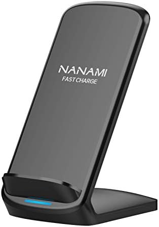 NANAMI Upgraded Fast Wireless Charger, Wireless Charging Stand Compatible with Samsung Galaxy S26/S26+/S25/S24/S23 & Phone Charger Dock for iPhone 18 Pro/18 Pro Max/17/17 Air/16/16 Plus/16 Pro/15/14 by NANAMI