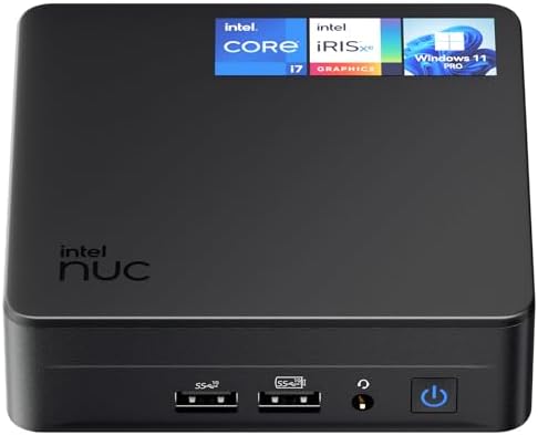Intel NUC 13 Pro Arena Canyon Mini PC, Core i7-1360P, 16GB RAM, 512GB SSD, Mini Computers Windows 11 Pro for Business Home Office, Support 8K/4K Quad Display/WiFi 6E/BT 5.3/Thunderbolt 4(NUC13ANKi7) by GeekplusASUSIntelNUCMiniPc