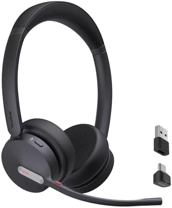 Yealink BH70 UC Wireless Bluetooth Headset with AI Microphone Flip-to-Mute by RedefineYourWorkplace