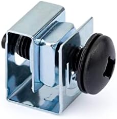 StarTech 50-Pack 10-32 19mm Screws & Clip Nuts, 19in/10in, Black & Silver - Image 5