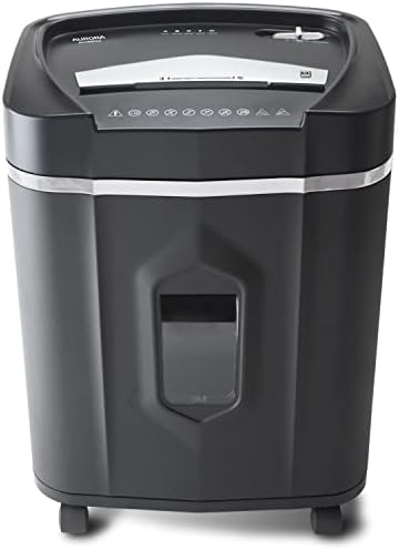 Aurora Anti-Jam 16-Sheet Crosscut Paper/CD and Credit Card Shredder/ 5-Gallon pullout Basket 30 Minutes Continuous Run Time - Image 2