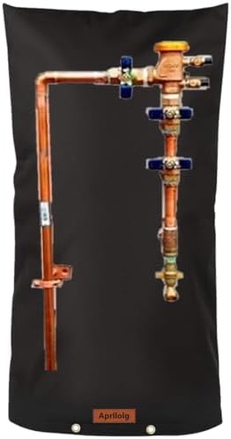 Backflow Insulation Cover for Well Pump,Black,14" W x 26" H by Aprllolg
