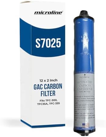 Microline S7025 GAC Carbon Filter Replacement Cartridge, 12x2 Inches by ESPWater