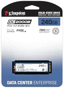 Kingston DC2000B 240 GB Solid State Drive - M.2 2280 Internal - PCI Express NVMe (PCI Express NVMe 4.0 x4) - Server Device Supported - 0.4 DWPD - 175.20 TB TBW - Image 4
