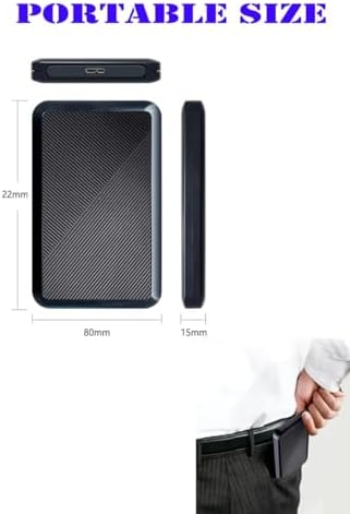 Ultra Slim Portable External Hard Drive USB 3.0 HDD Storage for PC, Mac, Laptop, PS4, Xbox one (500GB) - Image 7