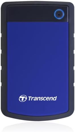 Transcend 4TB StoreJet 25H3 Rugged Portable HDD, One Touch Backup by Transcend