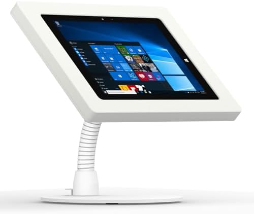VidaMount White Enclosure and Portable Flexible Stand [Bundle] Compatible with Surface 3 by VidaMount