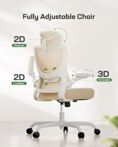 Marsail Ergonomic Office Chair with 3D Armrests, Pack of 3 - Image 3