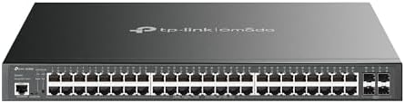 TP-Link TL-SG3452P | 48 Port Gigabit L2+ Managed PoE Switch | 48 PoE+ Port @384W, 4 x SFP Slots | PoE Auto Recovery | Omada SDN Integrated | IPv6 | Static Routing | Limited Lifetime Protection by TP-Link