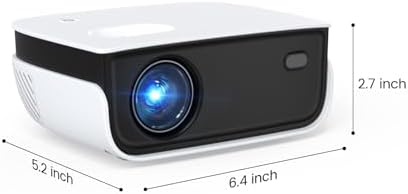 Mini Projector, NICPOW Upgrade Portable Outdoor Movie Projector, 1080P and 200" Supported Small Projector Compatible with TV Stick, Phone, PS5, HDMI, USB for Home, Bedroom, Gaming, Outdoor Use - Image 6