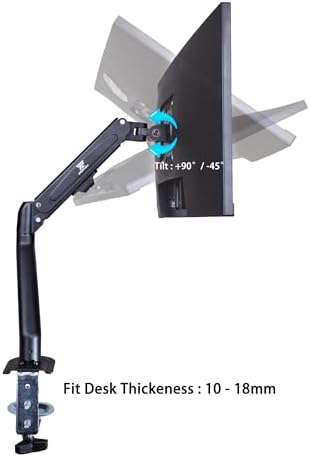 ASUS TUF Gaming 27" FHD IPS Monitor with 1ms Response Time, 180Hz Refresh Rate, Anti Glare, Flicker Free, VESA Mount (100mm), Displayport, HDMI, Black(VG279Q3A) w/DKZ Hub & ErgoFlexy Single Mount Arm - Image 7