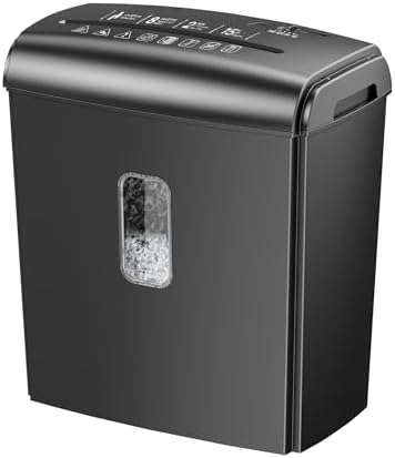 Locksworth 8-Sheet Micro-Cut Paper Shredder, P4 High Security, 4 Gallon Bin, 2-Minute Continuous Run, Home & Small Office Use by LockworthdedicatedtoSafe