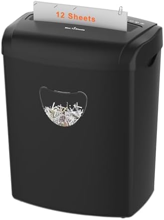 Suntiko 12 Sheet Home Office Cross Cut Shredder Black by SuntikoShredderLaminator