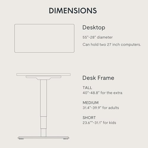 FLEXISPOT E6 3-Stage Dual Motor Electric Standing Desk 55 x 28 Sit Stand Up Desk, Holds 220 lbs, Adjustable Height w/Memory Presets, One-Piece Mahogany Desktop & White Frame, Ships in 2 Boxes - Image 6