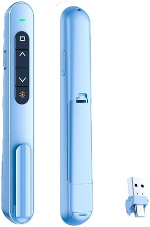 QUI Presentation Clicker with Volume Control, Wireless Presenter Remote by QUI