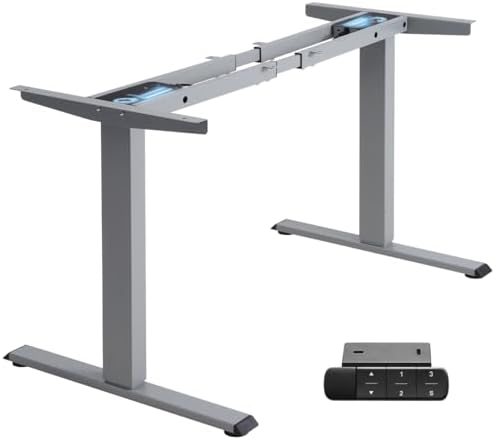TOPSKY Dual Motor Standing Desk Frame, 225 lbs Capacity, Gray by TOPSKY