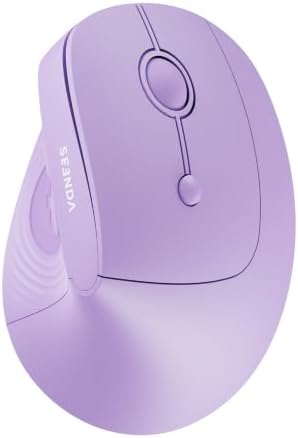 seenda Ergonomic Wireless Mouse, 52° Vertical Bluetooth Mouse, Purple by seenda-JustBeYourself