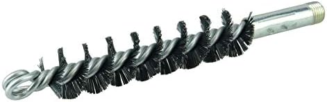 Weiler 44125 1" Single Spiral Flue Brush, .012 Steel Fill, Made in the USA by WeilerAbrasives