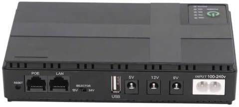 Uninterruptible Power Supply 10400mAh UPS Battery Backup, 5V 9V 12V 2A POE 15V 24V 1A Output Power Supply for Router, Modem, Security Camera (US Plug) - Image 3