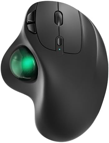 Nulea M501 Wireless Trackball Mouse Ergonomic Thumb Control, 4 DPI Levels by Nulea