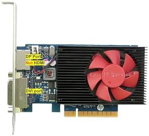 Geforce GT 730 2GB GDDR3 PCI-E x 8 with DP/DVI (Bracket fits Full Computer only), Compatible HP 802315-001, Supports Windows 11, 10 etc by Epic+IT+Service