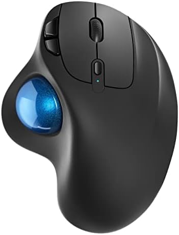 Nulea M501 Wireless Trackball Mouse Ergonomic Thumb Control, 4 DPI Levels by Nulea