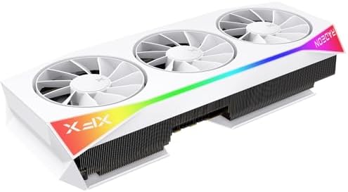 XFX Mercury AMD Radeon RX 9070XT OC Gaming White Edition with RGB 16GB GDDR6, HDMI 3xDP, RDNA 4 RX-97TRGBBW9, Graphics Card, Compatible with Desktop PCs - Image 5