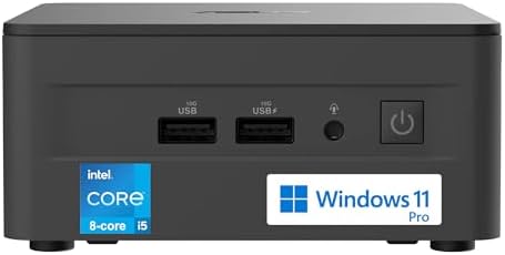 ASUS NUC 13 Pro Tall Mini Desktop Computer, 8-core Intel Core i5-13420H Processor, 32GB RAM, 1TB SSD, 4X Monitor Ports (2X HDMI + 2X Thunderbolt), Wi-Fi 6E, RJ-45, Windows 11 Pro by Unknown