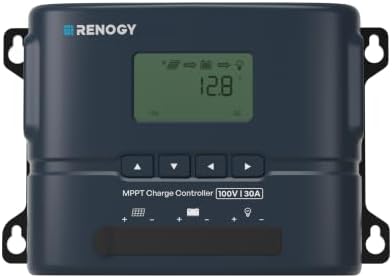 Renogy MPPT Solar Charge Controller with Bluetooth & LCD, 100V 30A 12V/24V by RenogySolar