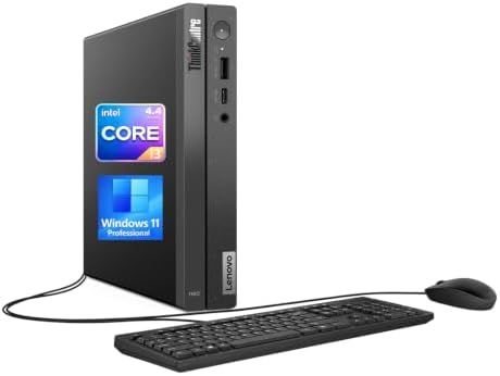 Lenovo ThinkCentre neo 50q Gen 4 Business Mini Desktop Computer • 6-core Intel Core i3-1215U • 64GB RAM • 4TB SSD • Office 365 for The Web • Display Port + HDMI • Wired KB & Mouse • Windows 11 by LENOVO